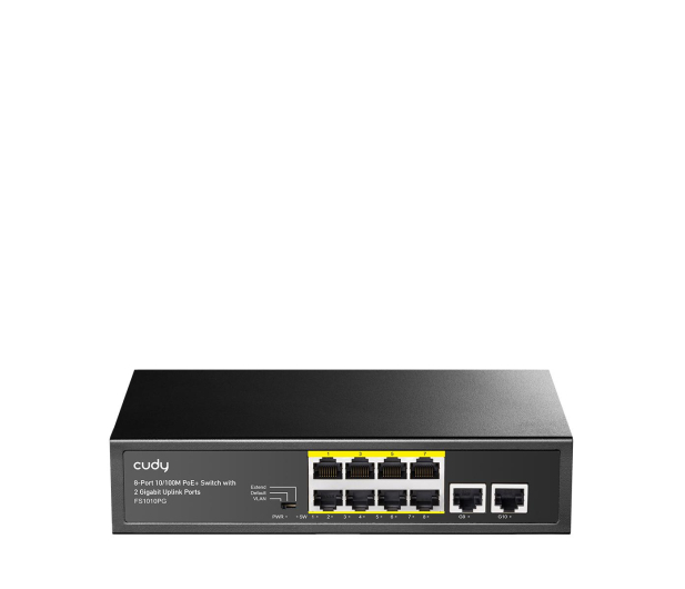 Cudy 10p FS1010PG (8x10/100Mbit PoE+, 2x1000Mbit) - 1189161 - zdjęcie 3